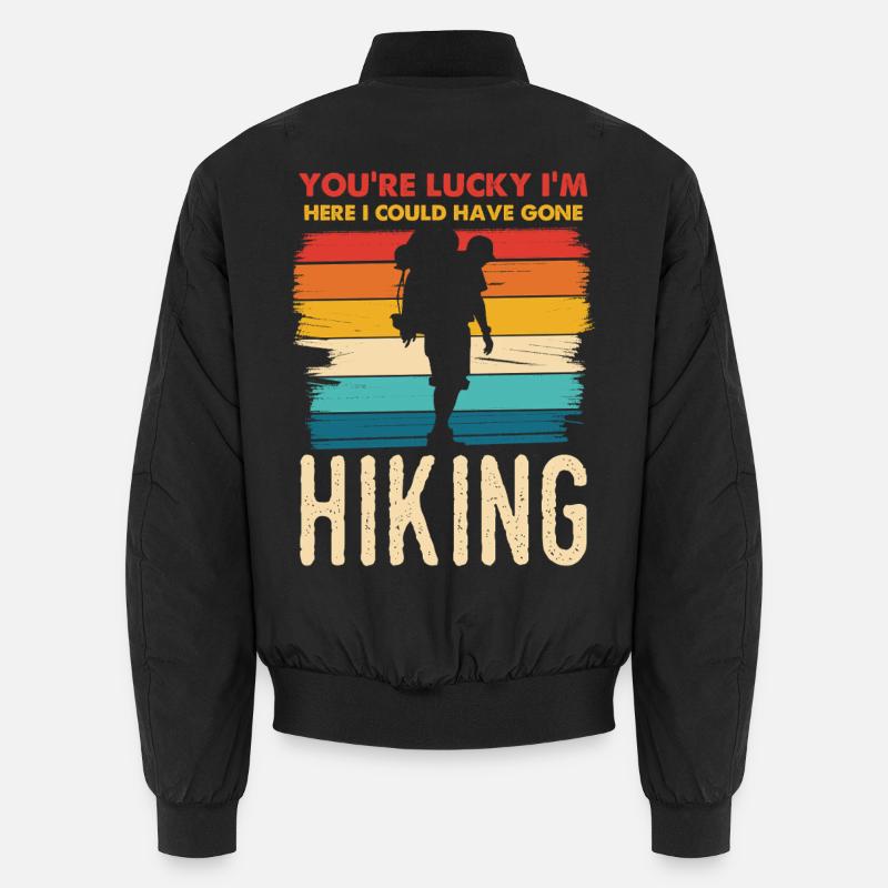 Silhouette de randonnée arc-en-ciel Bomber unisexe