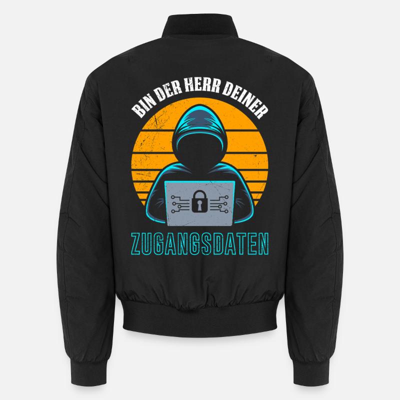 Science Coder BIN DER HERR DEINER ZUGANGSDATEN Unisex Bomberjacke