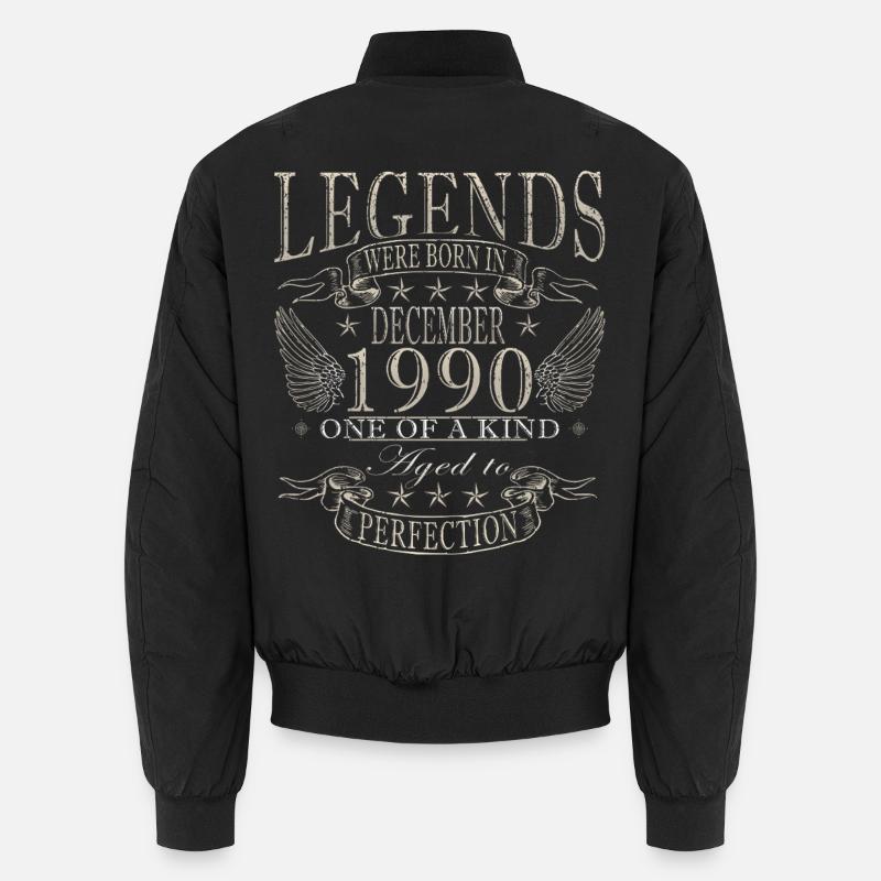 Décembre 1990 Décembre Anniversaire Décembre 1990 Bomber unisexe