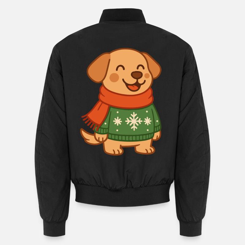 Pulls de Noël de Noël pour chiens drôles Flocons de neige Bomber unisexe