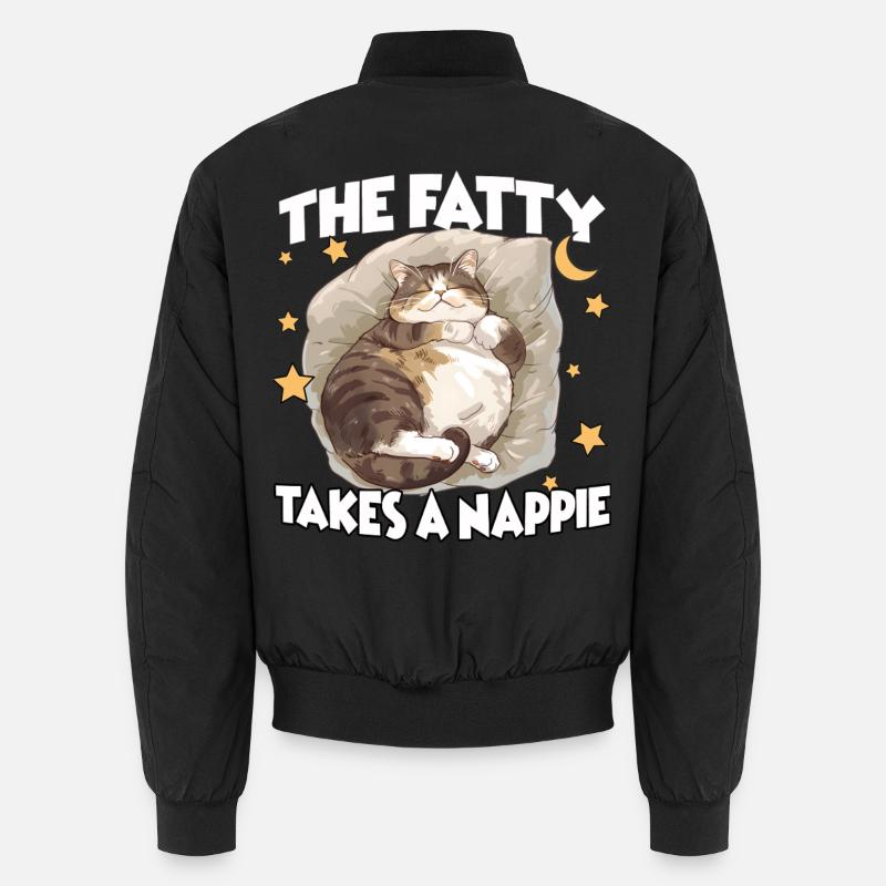 Perfect gift idea for cat lovers Cozy Cat Unisex Bomber Jacket