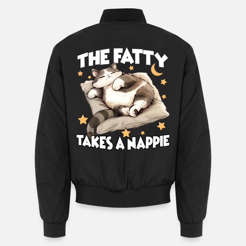 Loafers & Cat Lover Gift Idea Chonk Unisex Bomber Jacket