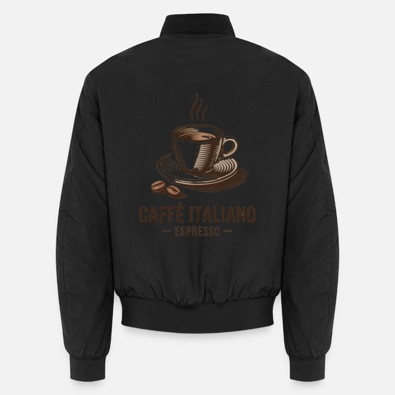 Caffè Italiano – Espresso - Unisex Bomber Jacket - black
