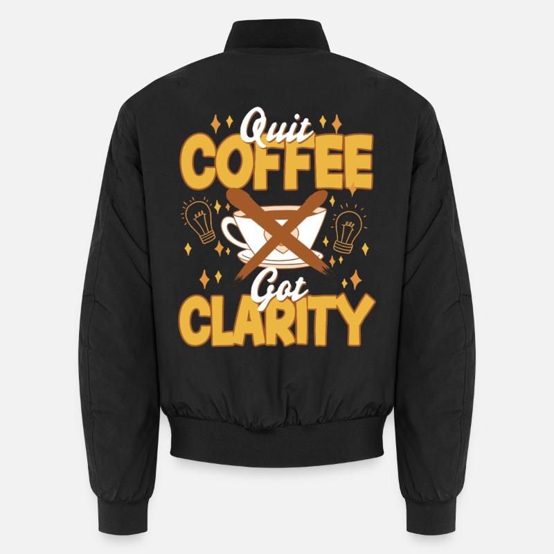 Coffee withdrawal decaffeinated ex-coffee drinker Unisex Bomber Jacket
