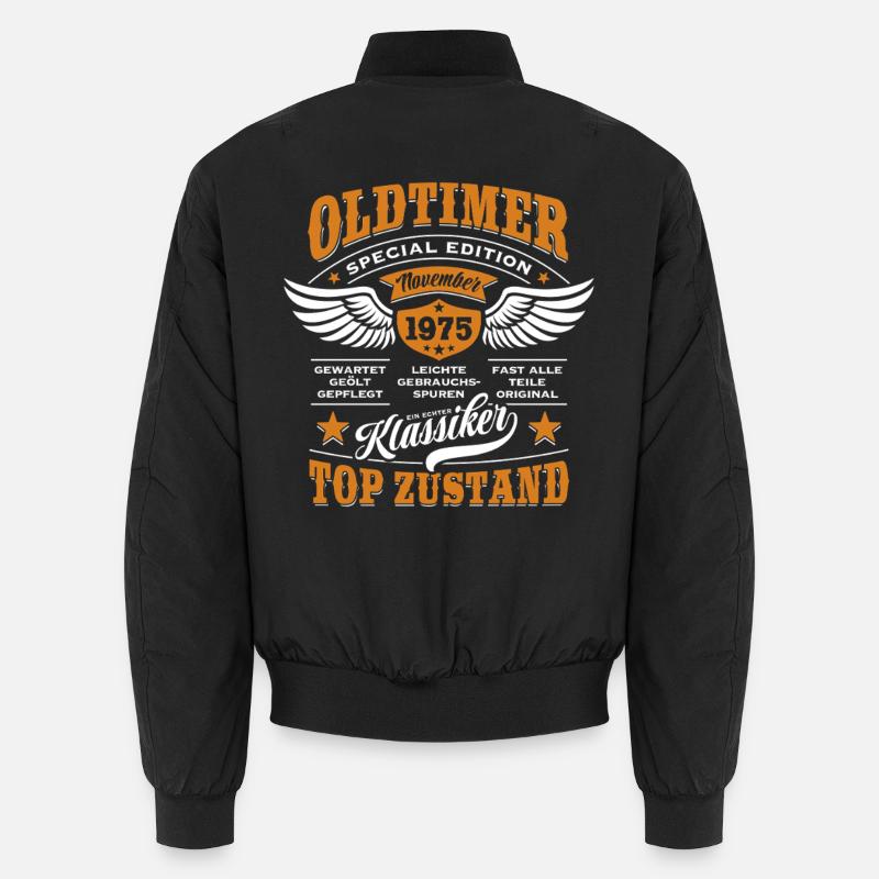 Oldtimer November 1975 | Geburtstag Geschenk Unisex Bomberjacke