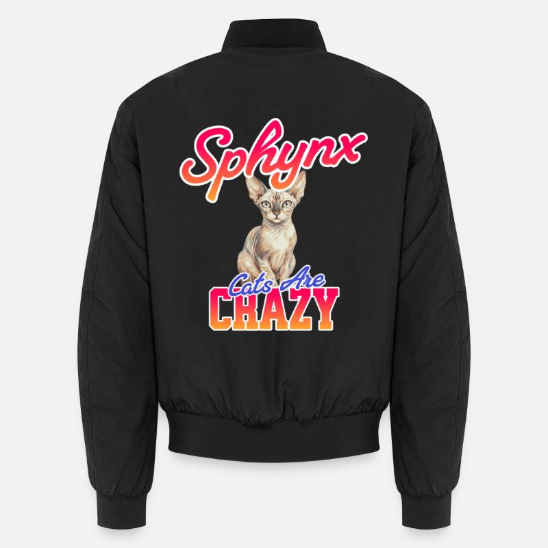Sphynx Chat Drôle Bomber unisexe