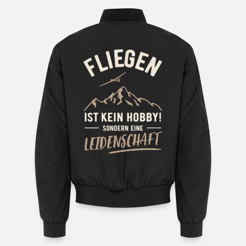 Flying | Not a hobby but a passion Unisex Bomber Jacket
