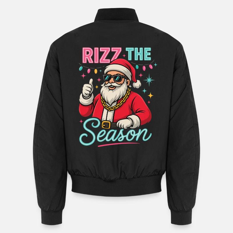 Rizz La Saison Père Noël Weihnachtsmann Bomber unisexe