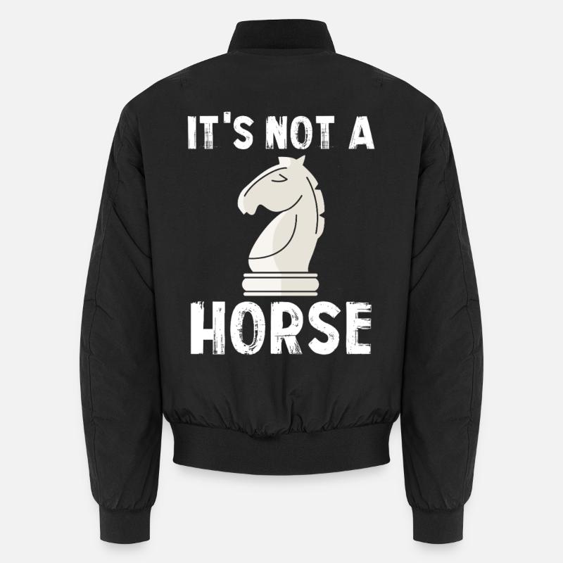 Es ist kein Pferd Schachfigur Unisex Bomberjacke