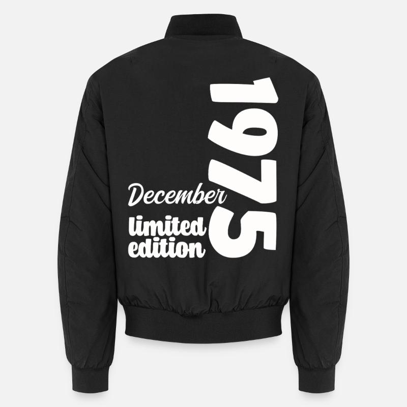 Geburtstag Dezember 1975 Limited Edition Geschenk Unisex Bomberjacke