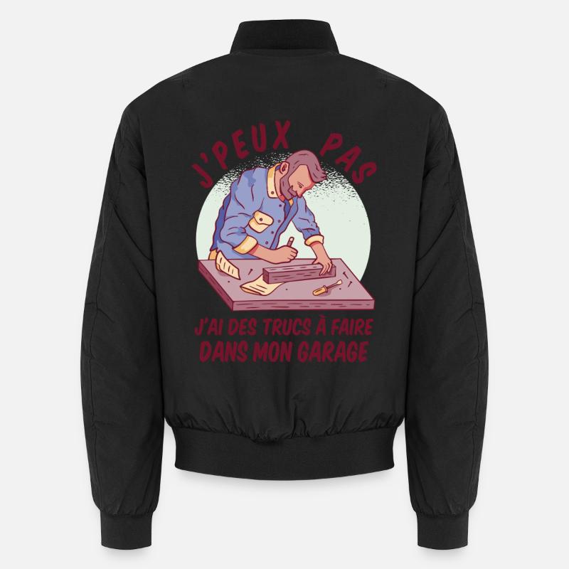 I Can't I Garage Humor DIY Unisex Bomber Jacket
