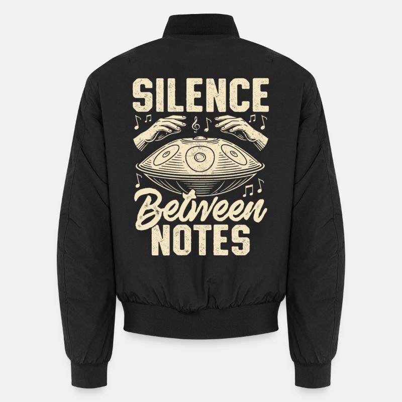 Silence Between Notes - Unisex Bomber Jacket - black