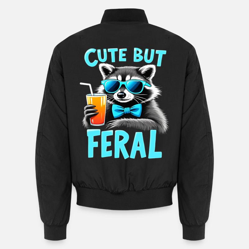 Süßer Waschbär, wild charmant Unisex Bomberjacke