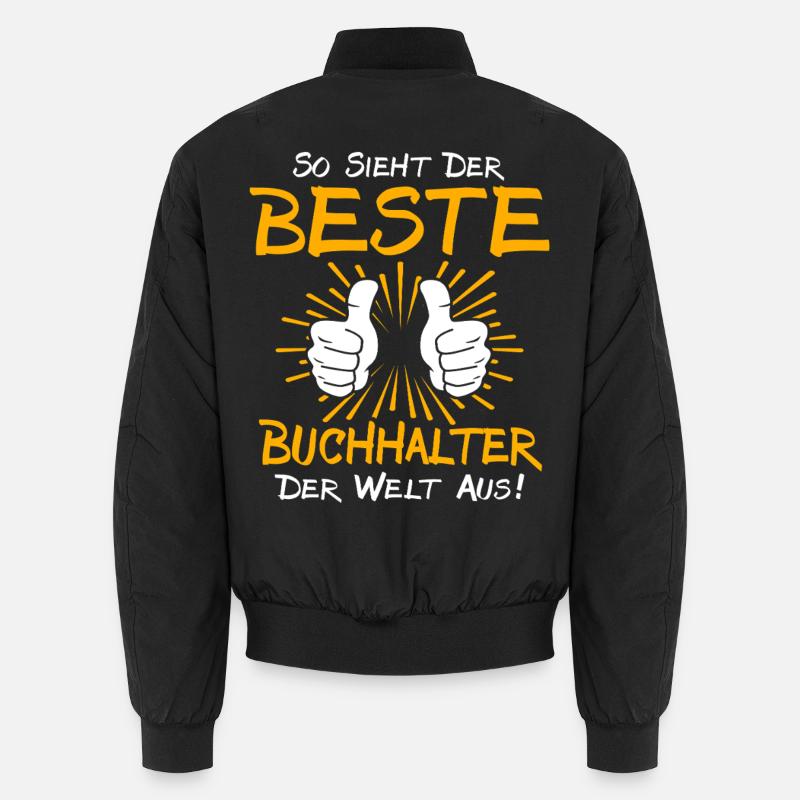 Accountant Gift Idea - Unisex Bomber Jacket - black