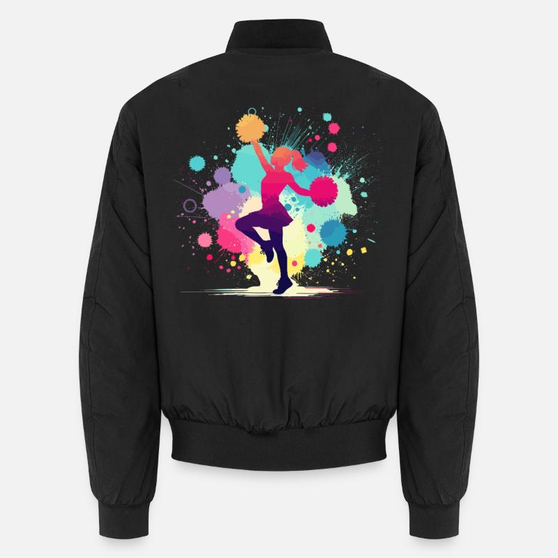 Cheerleader, Cheerleading, Cheer, Mädchen - Unisex Bomberjacke - Schwarz