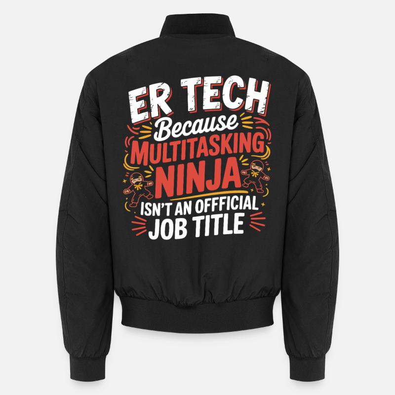 Tech Ninja: Multitasking Humor Unisex Bomberjacke
