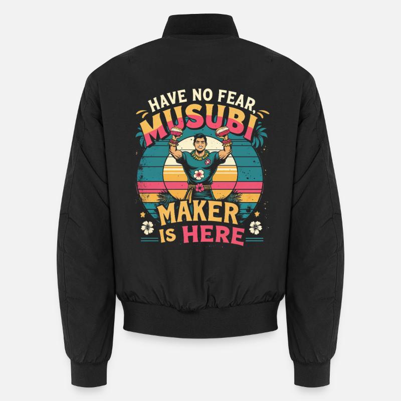 Musubi Maker Is Here - Unisex Bomberjacke - Schwarz