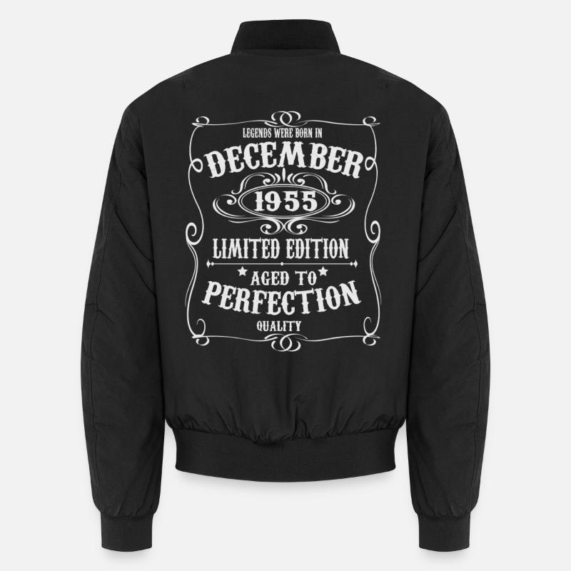 Legenden-wurden-im-Dezember-1955-geboren - Unisex Bomberjacke - Schwarz