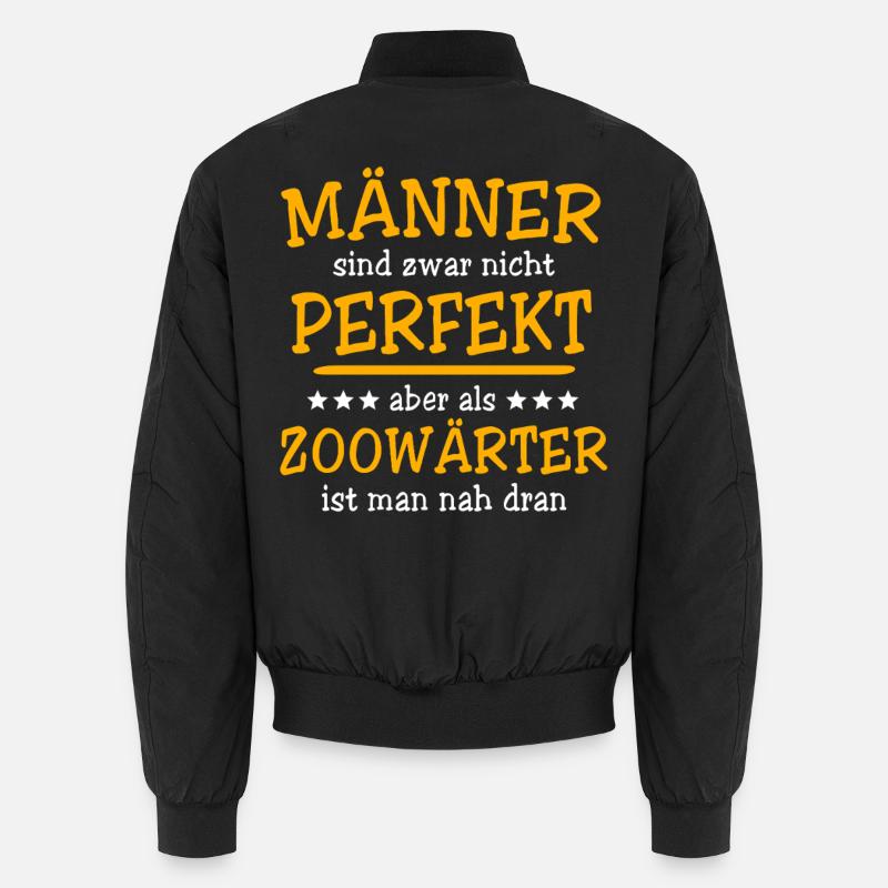 Zookeeper Sayings - Unisex Bomber Jacket - black