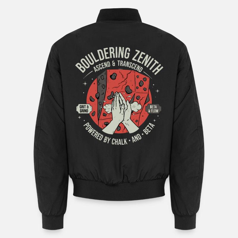 Bouldering Zenith Ascend & Transcend Chalk Unisex Bomber Jacket
