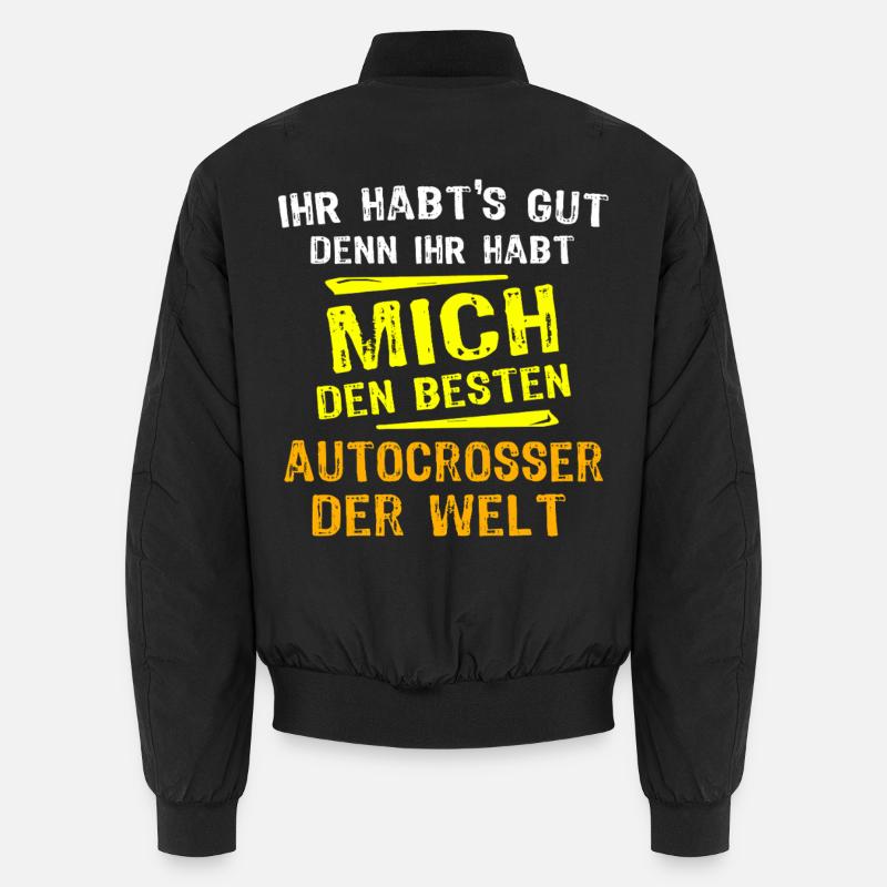 Autocrosser Geschenk - Unisex Bomberjacke - Schwarz