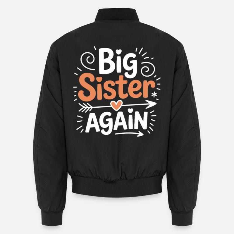 Big sister back Unisex Bomber Jacket