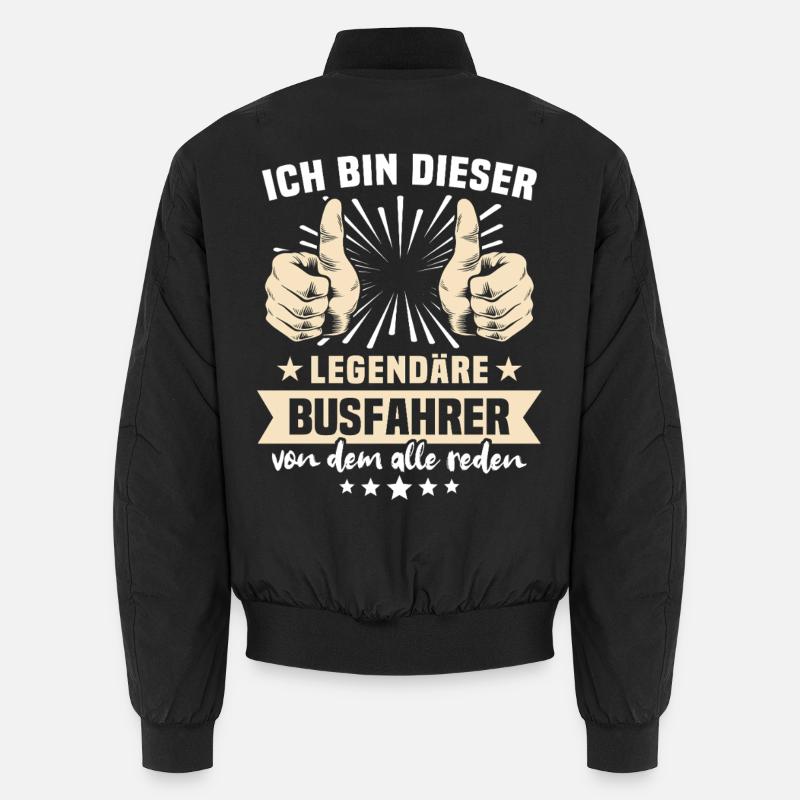 Busfahrer Sprüche Unisex Bomberjacke