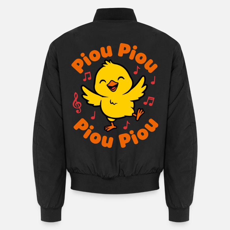 Chick Piou-Piou Happy Dancer - Unisex Bomber Jacket - black