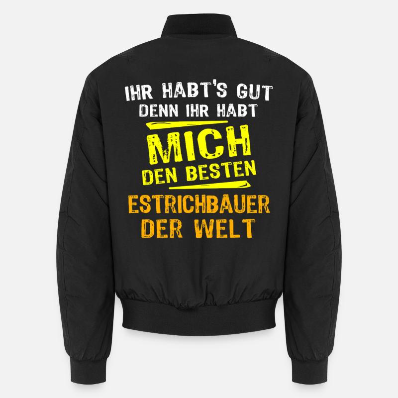 Estrichbauer Geschenk Unisex Bomberjacke