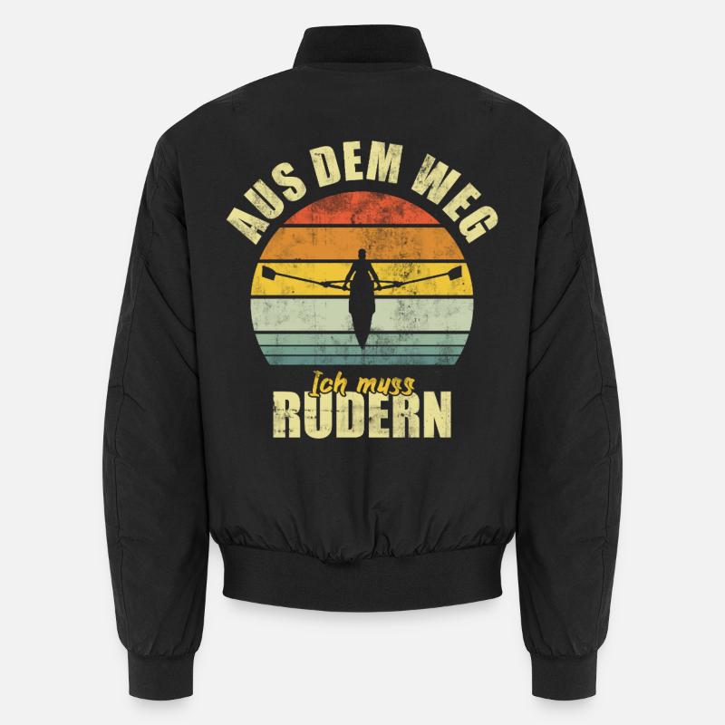 Rowing Rower Rowing Funny Saying Vintage Unisex Bomber Jacket