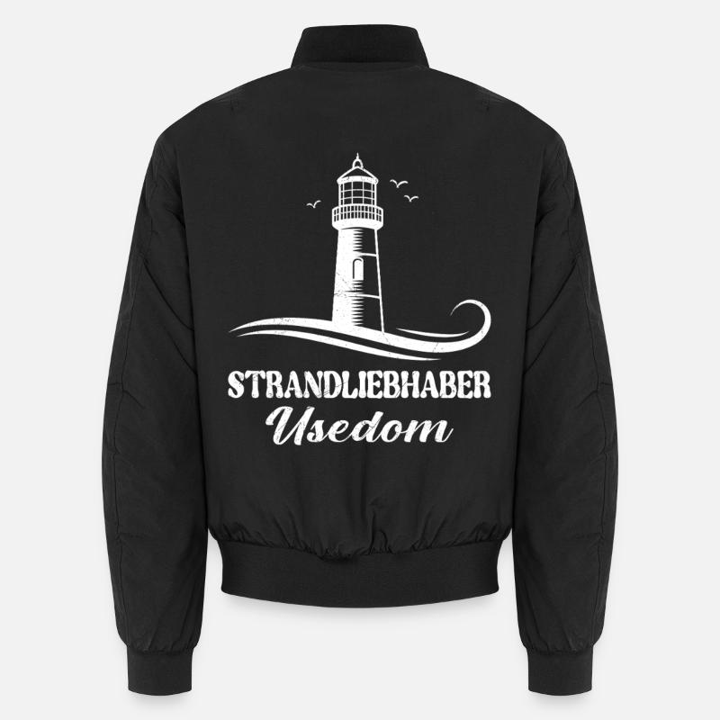 Vacances à Usedom AMATEURS DE PLAGE Phare d’Usedom Bomber unisexe