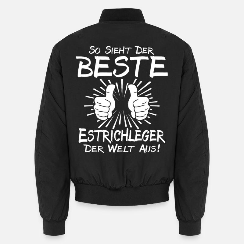 Bester Estrichleger - Unisex Bomberjacke - Schwarz