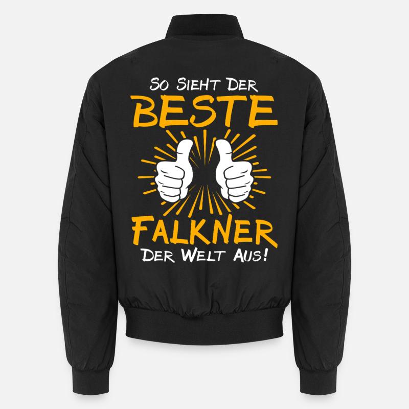 Falkner Gift Idea - Unisex Bomber Jacket - black