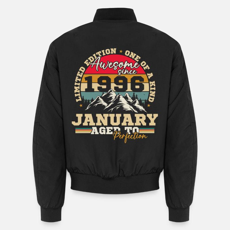 Januar 1996 Vintage-Retro-Geburtstagsgeschenk Unisex Bomberjacke