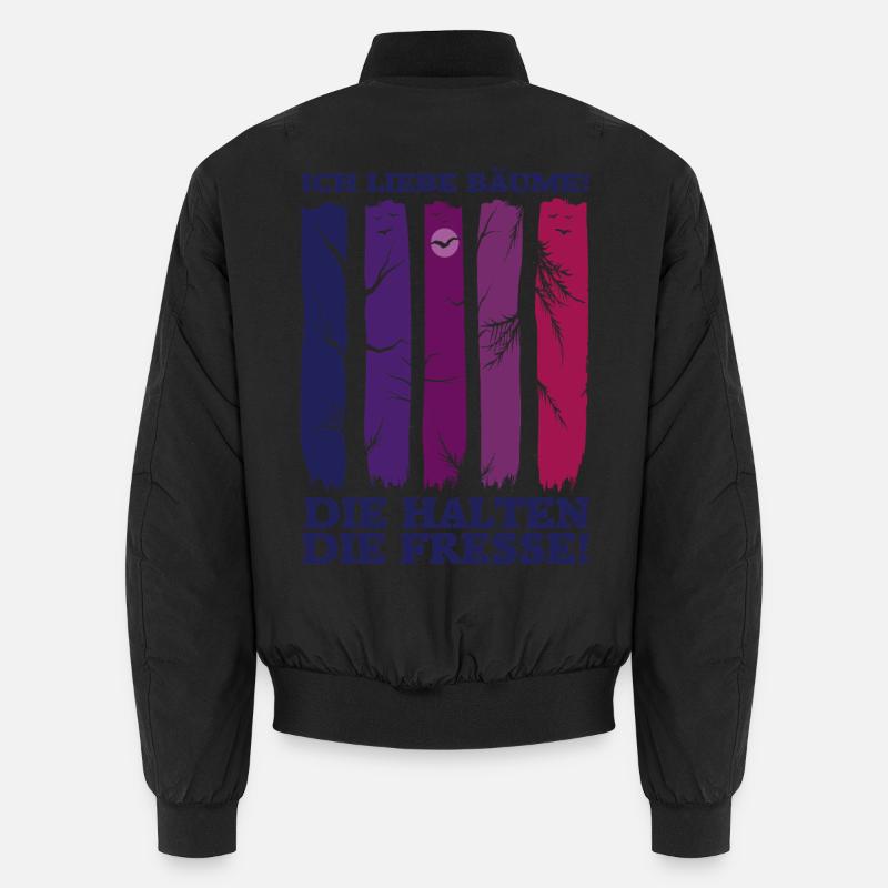 Forest Nature Tree Nature Lover Forest Bathing Gift Unisex Bomber Jacket
