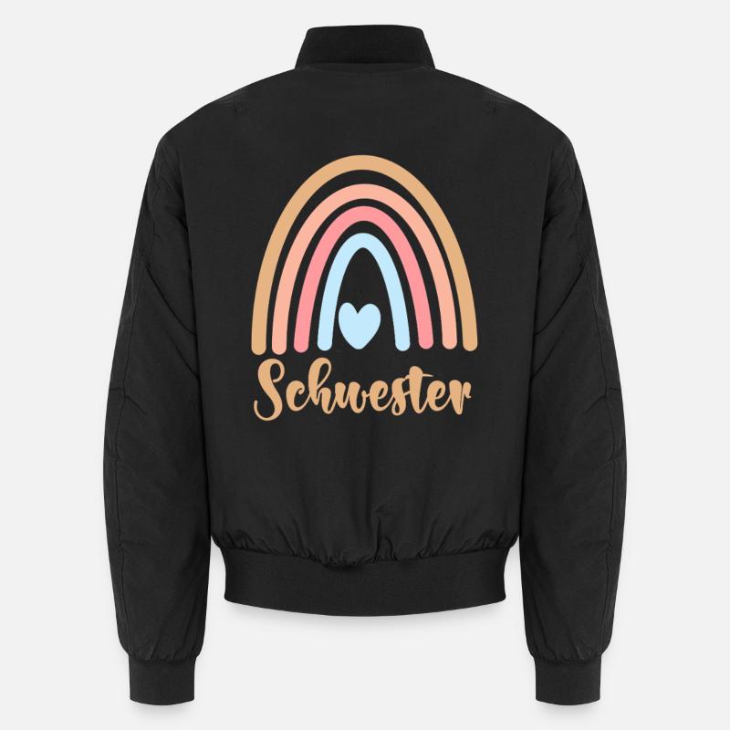 Schwester - Unisex Bomberjacke - Schwarz