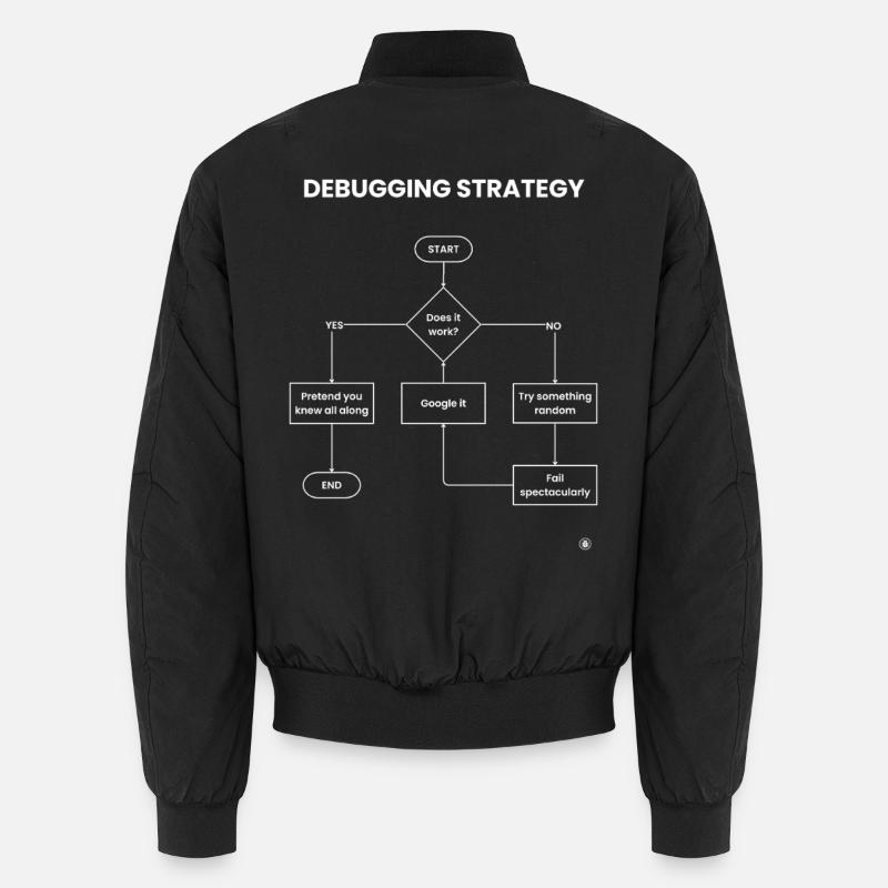 Debugging-Strategie-Flussdiagramm – Funktioniert es Geschenk Unisex Bomberjacke