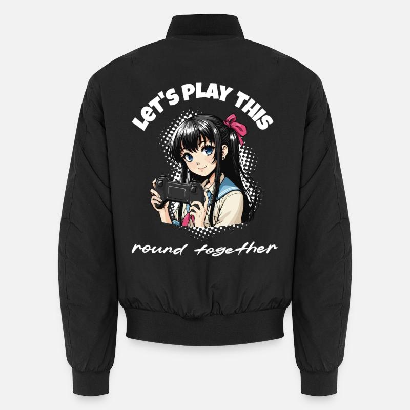 Lets Play Together - Gaming Design Unisex Bomberjacke