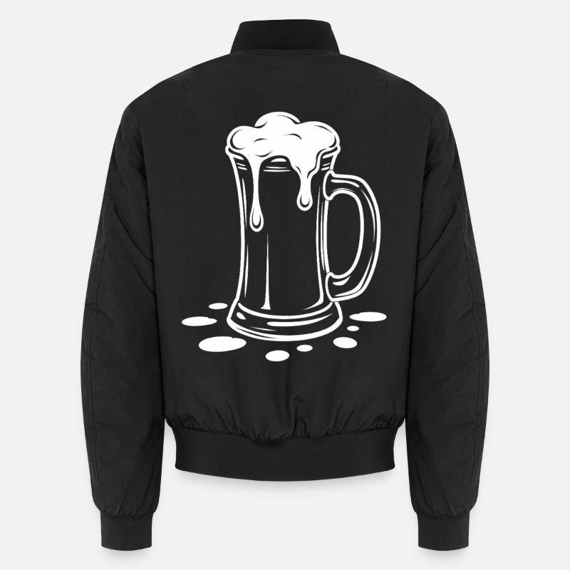 Overflowing Beer Mug Foam Party Unisex Bomber Jacket