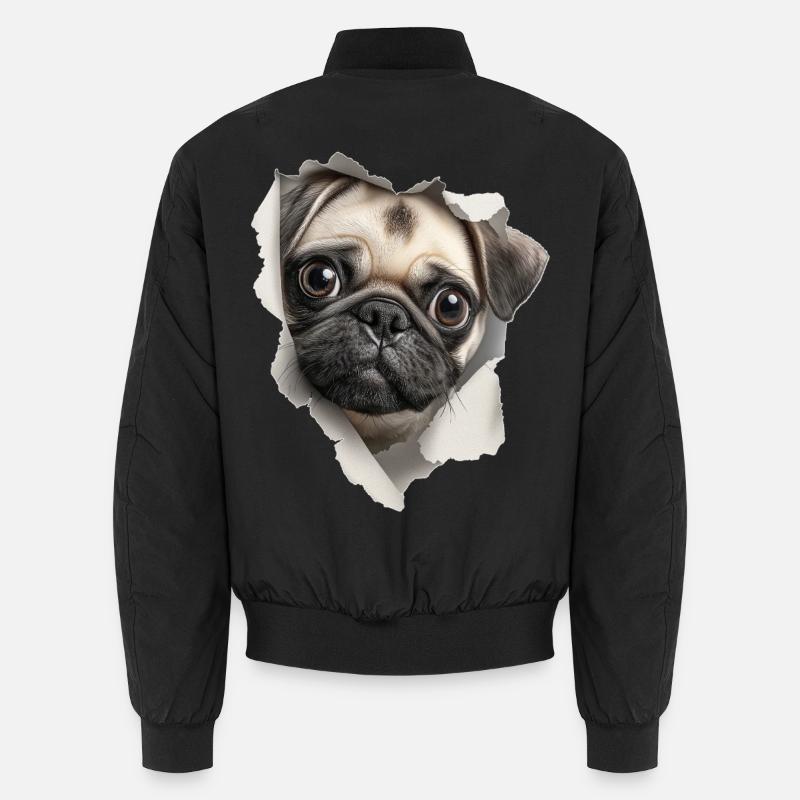 Pug Unisex Bomber Jacket