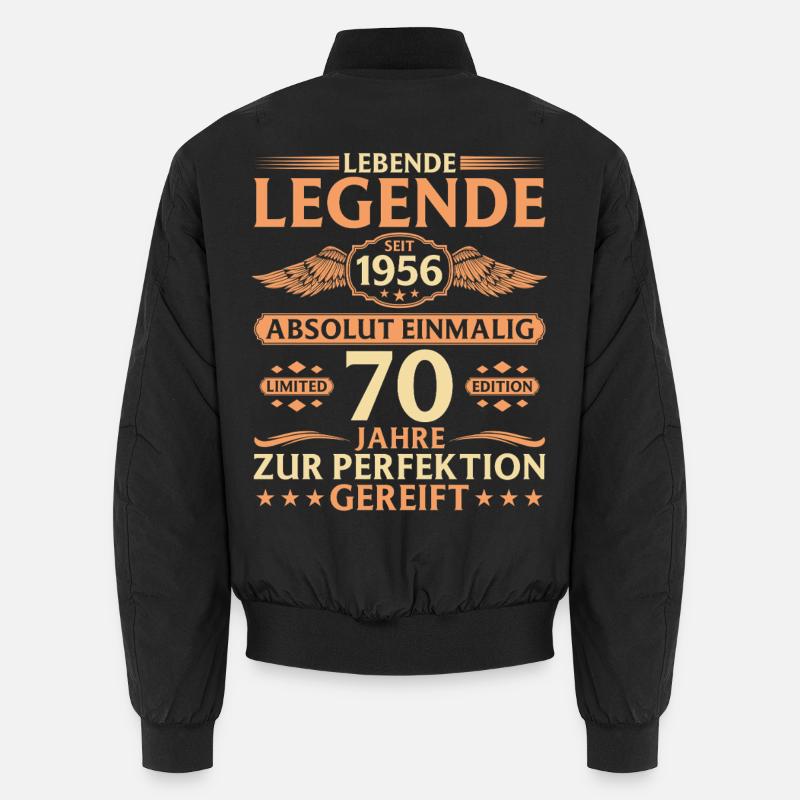 70e anniversaire Absolument unique Né en 1956 Bomber unisexe