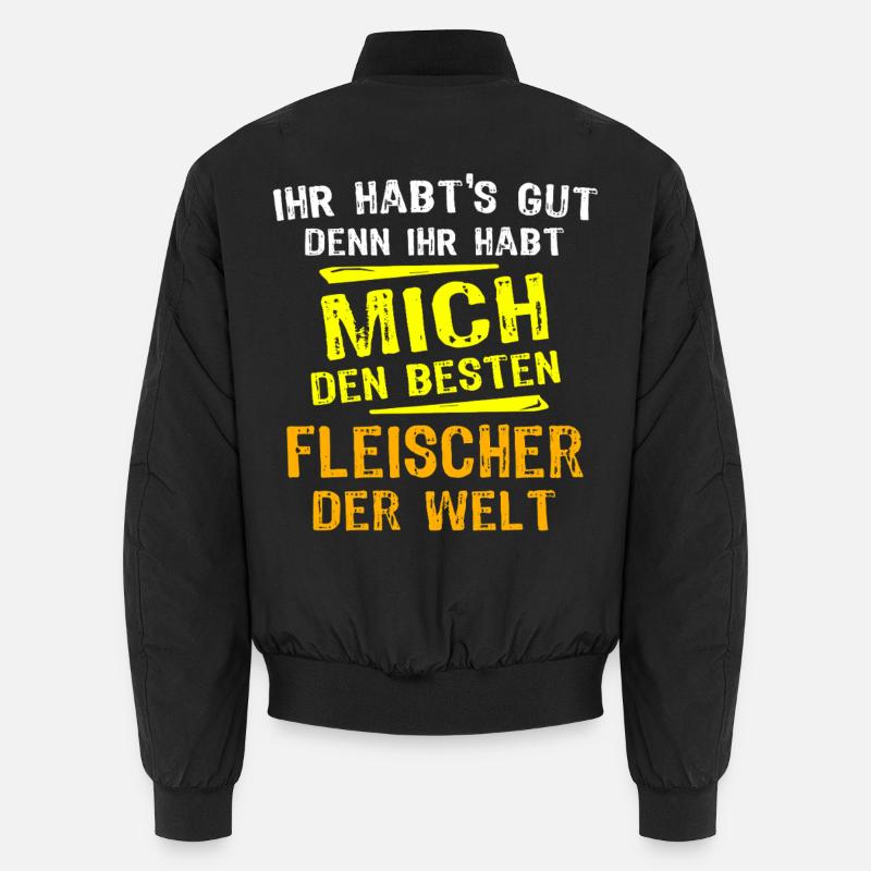 Fleischer Geschenk Unisex Bomberjacke