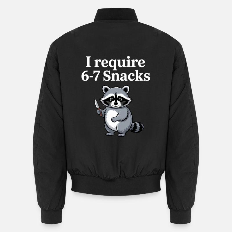 6-7 Internet Meme Cooler 6 7 Raccoon Unisex Bomber Jacket