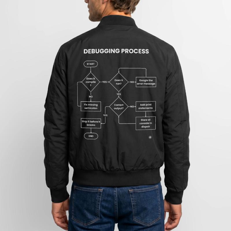 Debugging Process - Ship It Before Breaks Gift Unisex Bomber Jacket