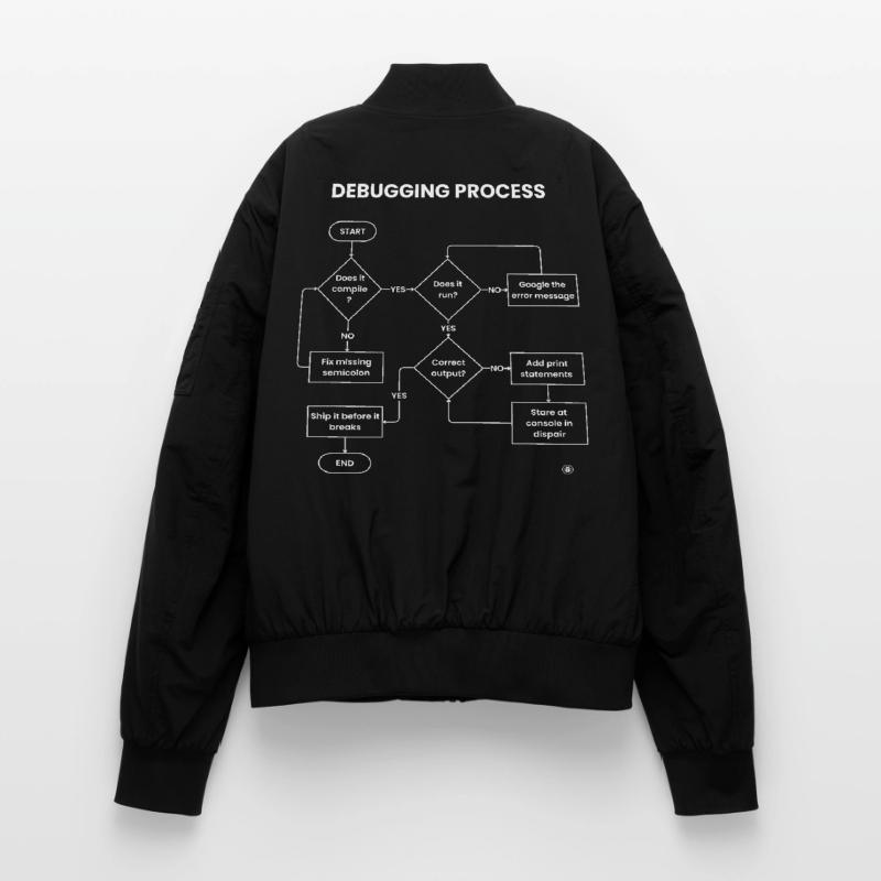 Debugging Process - Ship It Before Breaks Gift Unisex Bomber Jacket