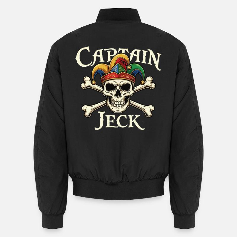 Captain Jeck Skull Jester Design Unisex Bomber Jacket