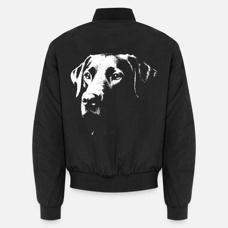 Labrador design stylé - Bomber unisexe - noir