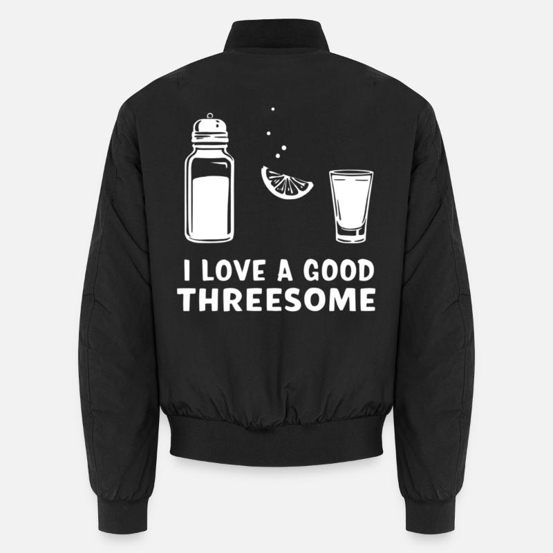 Three-Pleasure Cocktail Talk Unisex Bomber Jacket