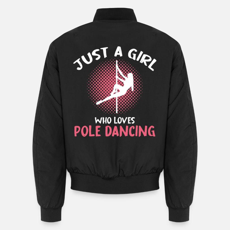 Pole Dancing Girl Typography Unisex Bomber Jacket