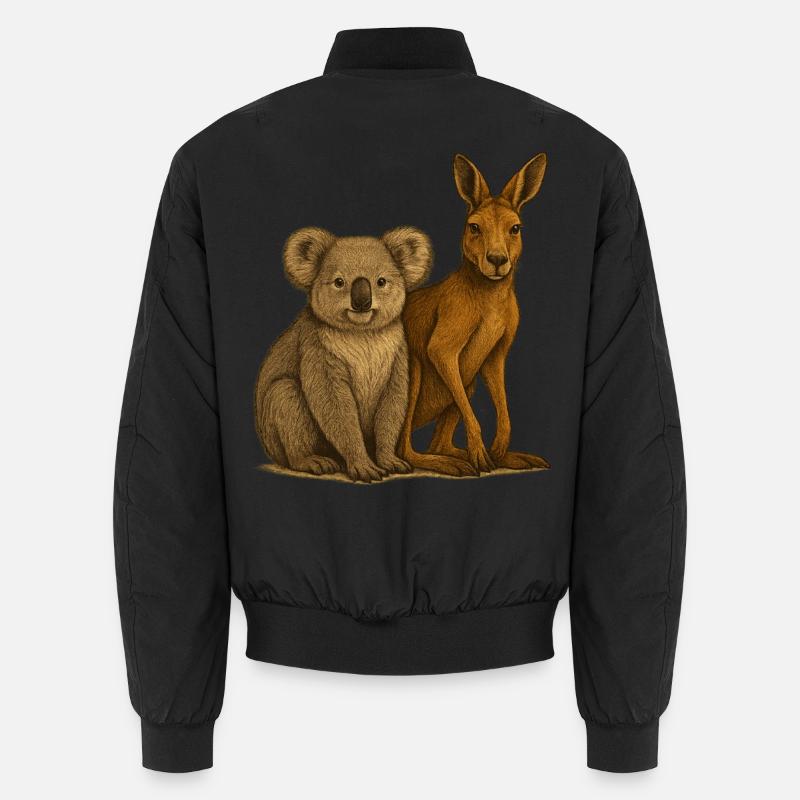 Koala and kangaroo Unisex Bomber Jacket